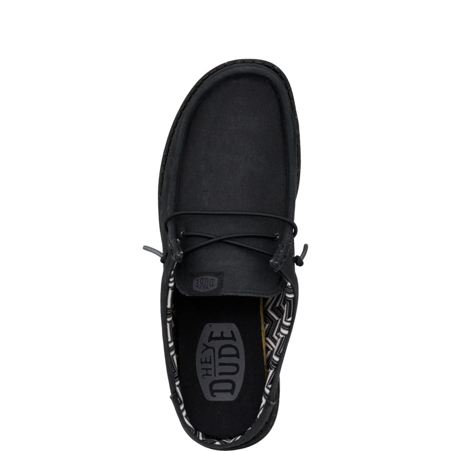 Wally Slip Stretch Canvas – Black/Black - Image 4